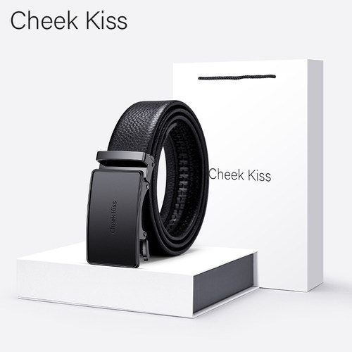 CheekKiss男士真皮自动扣腰带