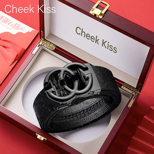 CheekKiss品牌轻奢男士皮带真皮2025新款休闲商务自动扣皮带礼盒