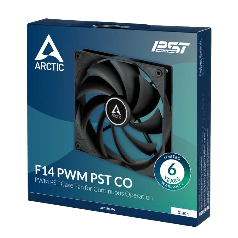 Arctic Fan F14 PWM PST CO14CM机箱风扇双滚珠轴承PWM智能温控