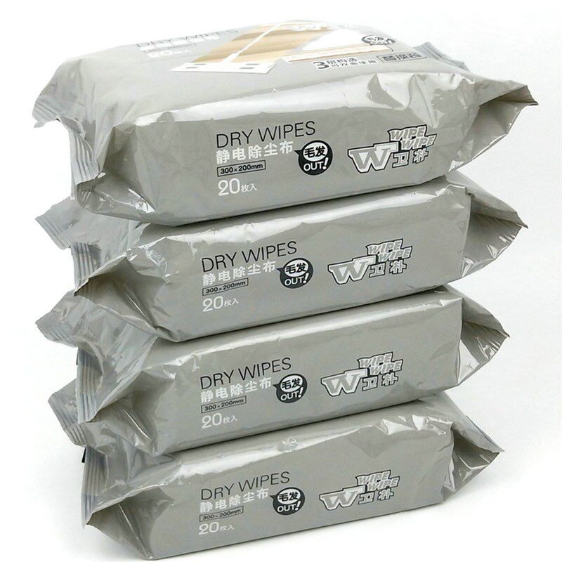 卫朴除尘纸一次性拖地纸拖把纸静电拖把吸尘纸无尘纸 4包装