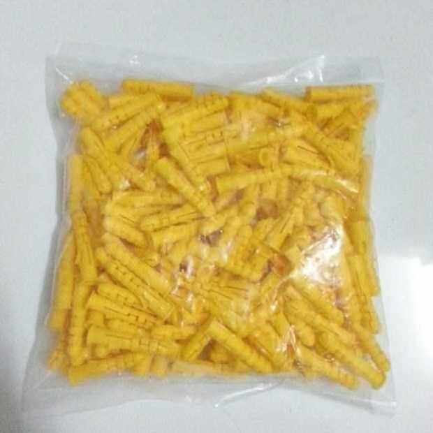 新款6厘膨胶涨彭胀管螺丝胶塞自攻钉配套胶粒澎涨蓬胀塞管塑料