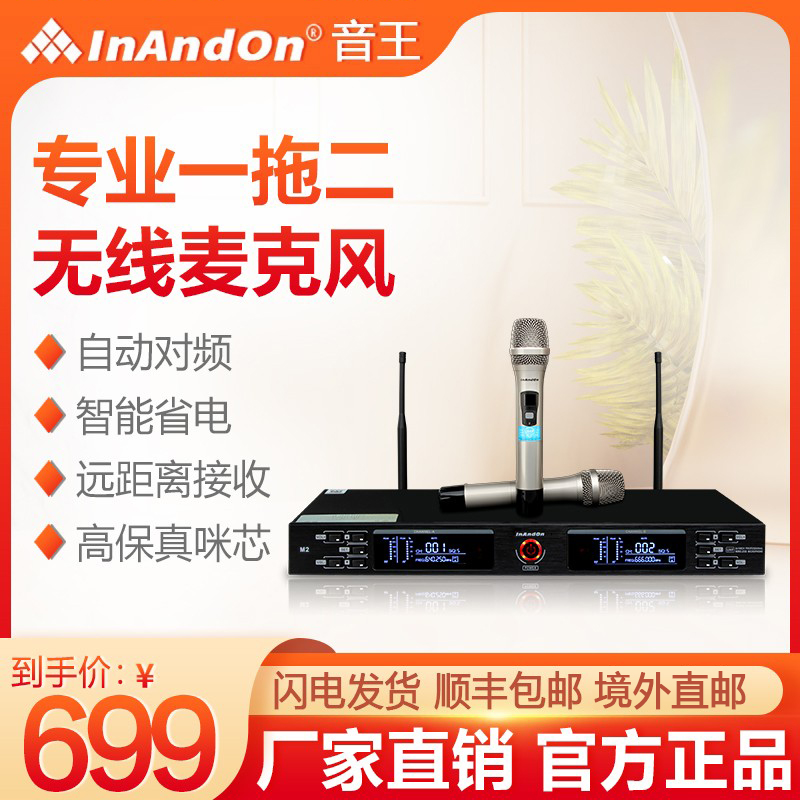 InAndOnM2一拖二无线手持麦