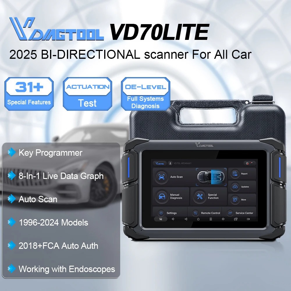 VDIAGTOOL VD70 Lite Auto Scan All System Tools CAN FD&DOIP