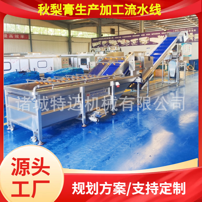 工厂定制秋梨膏生产线 全自动雪花梨清洗榨汁机 商用梨膏加工设备