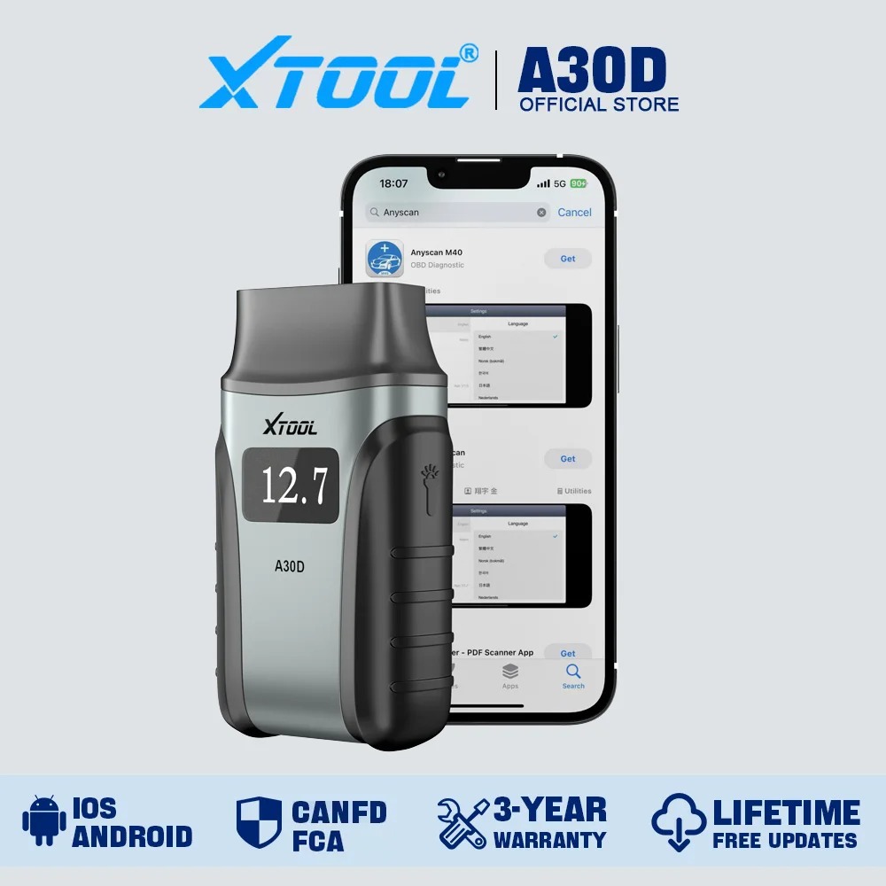 XTOOL A30D OBD2  Auto Diagnostic Scan 19 Special Function