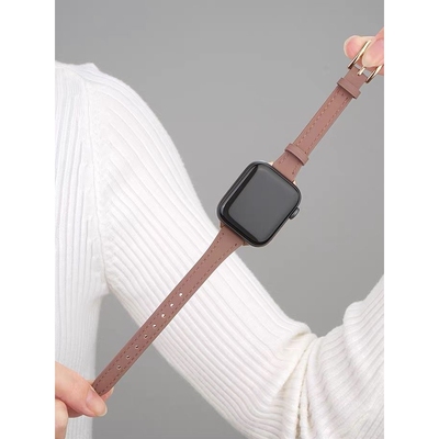 适用vivo手表带iQOOwatch3/2百搭watch5细款iQOO牛皮watchGT腕带