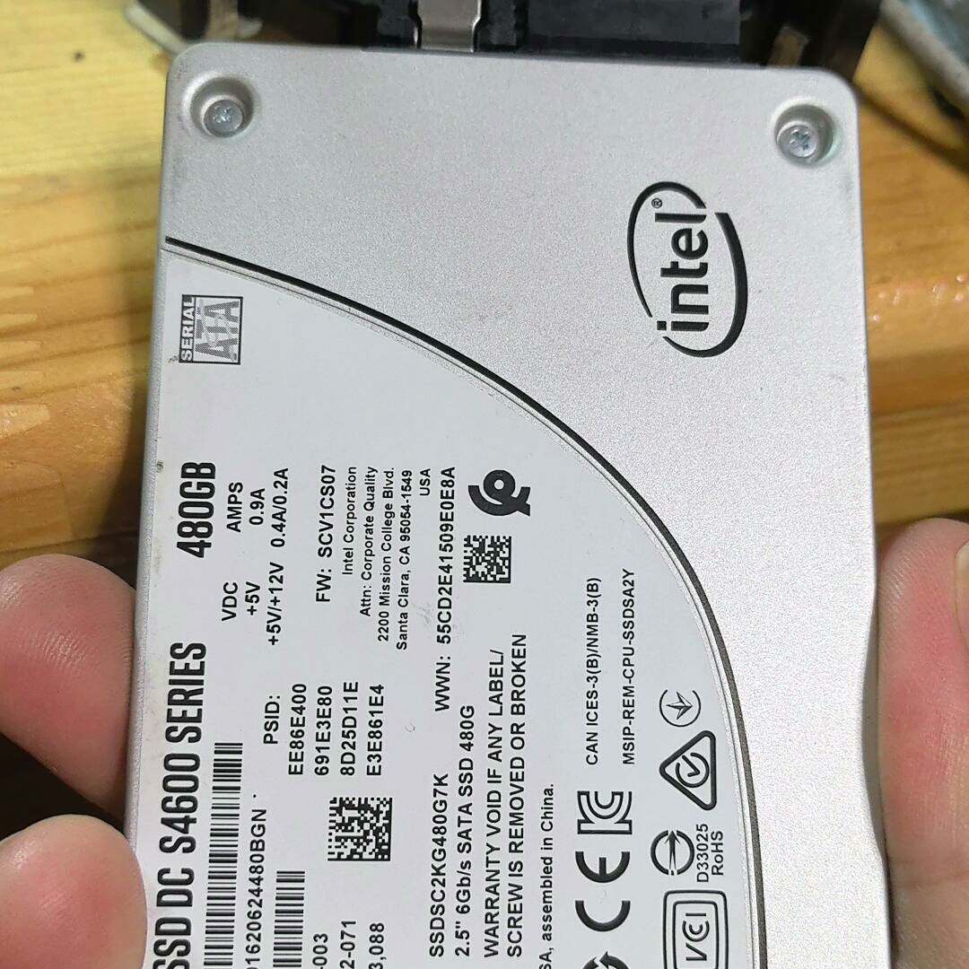 议价固态硬盘英特尔s4610 S4600 480g sat适用