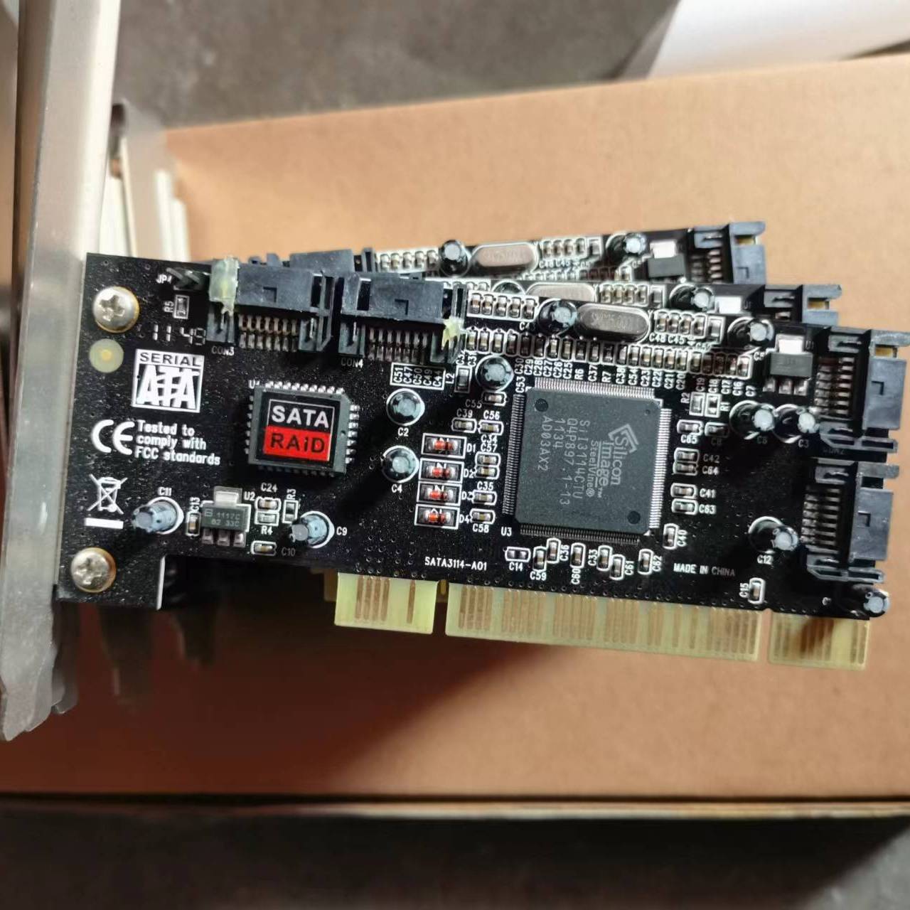 议价PCI转SAT阵列卡。 FG-SA3114-4IR SATA适用