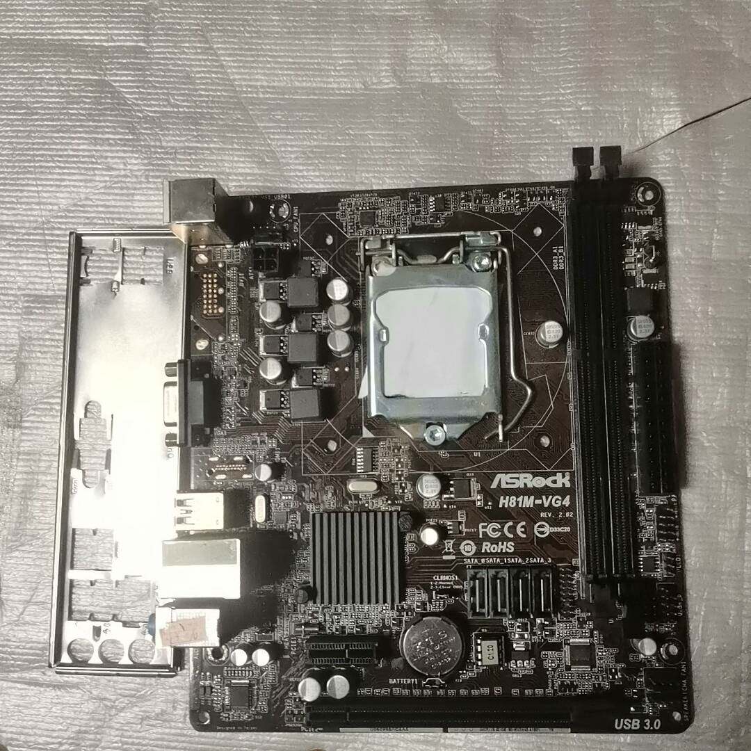 议价华擎H81M-vG4主板,带挡板,17*19,Usb适用