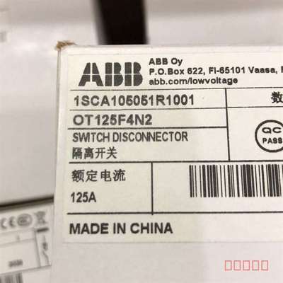 议价OT125F4N2 ABB接触器适用
