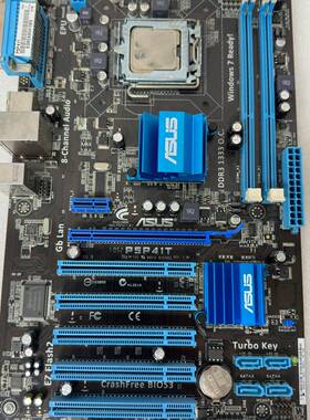 议价华硕P5P41T大板，DDR3独立显卡，板载5适用