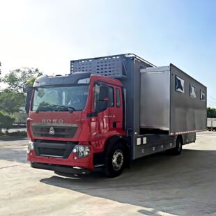 重汽豪沃宿营车 野外炊事车 后勤保障车 淋浴车 餐车 户外宿营车