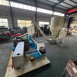 出口狗粮机鱼饲料膨化机漂浮料专用生产一体机水产澎化饲料颗粒机