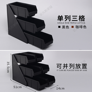 收纳盒纸巾吸管糖包奶球搅拌棒料理架整理四格置物储物咖啡店商用
