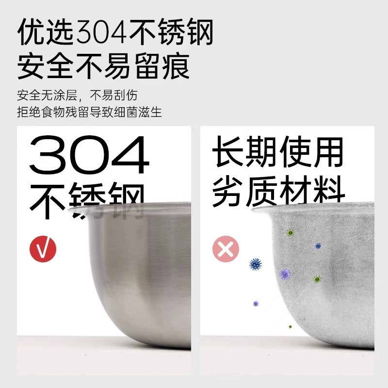 不锈钢狗碗狗狗食盆喝水碗加厚防打翻狗粮碗饭盆专用猫咪宠物用品