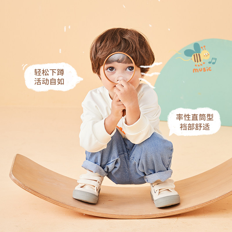 宝宝牛仔裤春秋儿童休闲春装女童童装小童童服婴儿大PP裤男童裤子