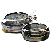 个性 创意北欧水晶玻璃烟灰缸家用大小号客厅办公室定制超特大烟碟