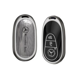 适用奔驰钥匙套c260lc200l新s400扣EQE车高级感壳GLC300l金属包男