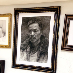 欧式婚纱照相框挂墙16 20 30寸大尺寸照片素描装饰画框定制任意尺