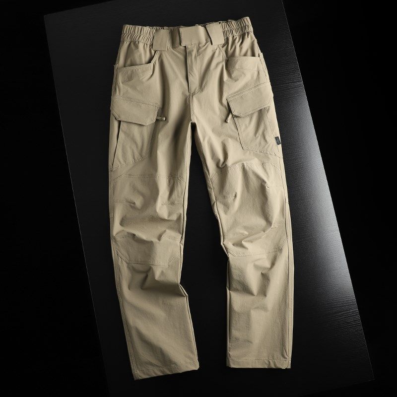 户外战术工装裤!防水透气!春夏薄款男士多口袋高弹耐磨休闲长裤,男装,休闲裤,淘宝优惠券,粉丝福利购,淘宝优惠卷