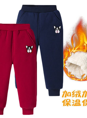 儿童棉裤三层夹棉冬裤一条过冬男女童宽松休闲宝宝保暖外穿新品