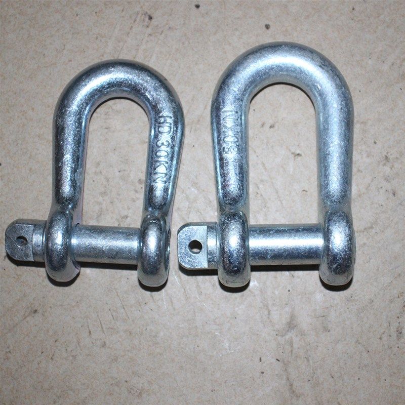 电力起重卸扣高强度模锻U型D型国标吊环30KN5吨直型加长电力滑车