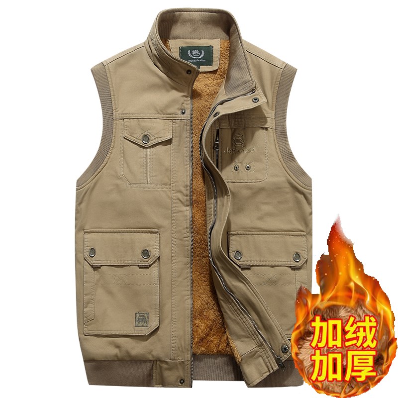 新款见展车户外马甲男士外套春秋款导演休闲钓鱼摄影背心男马夹