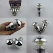 LED半电镀无影灯e14护眼e27螺口220V魔豆吊灯9W飞碟反射无频闪G45