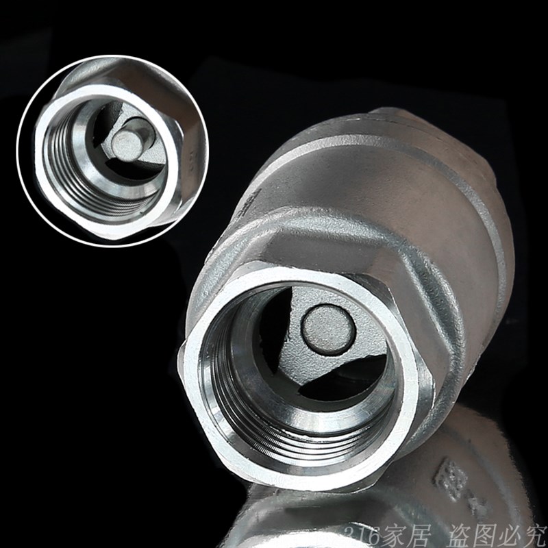 304不锈钢止回阀逆止阀单向立式 H12W止回阀4 6分DN 20 25 40 50