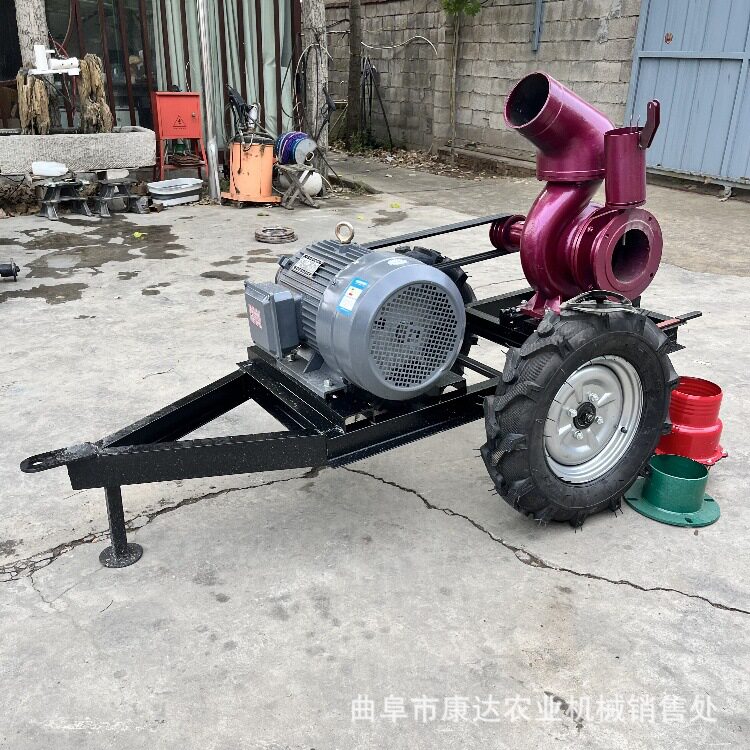 小型柴油拖车款6寸抽水泵水池管道输送水源快速大面积抽水机组