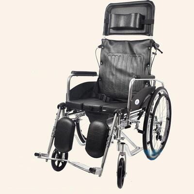 凯洋KY608LGCJ铝合金折叠轻便型轮椅全躺轮椅可躺轮椅带坐便轮椅