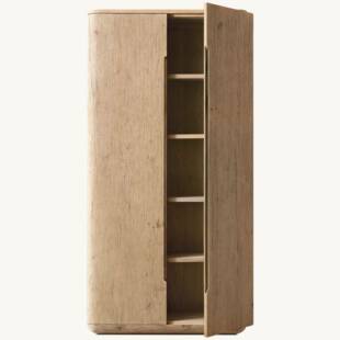 美式乡村实木复古做旧双门衣柜法式橡木储物柜欧式两门衣橱卧