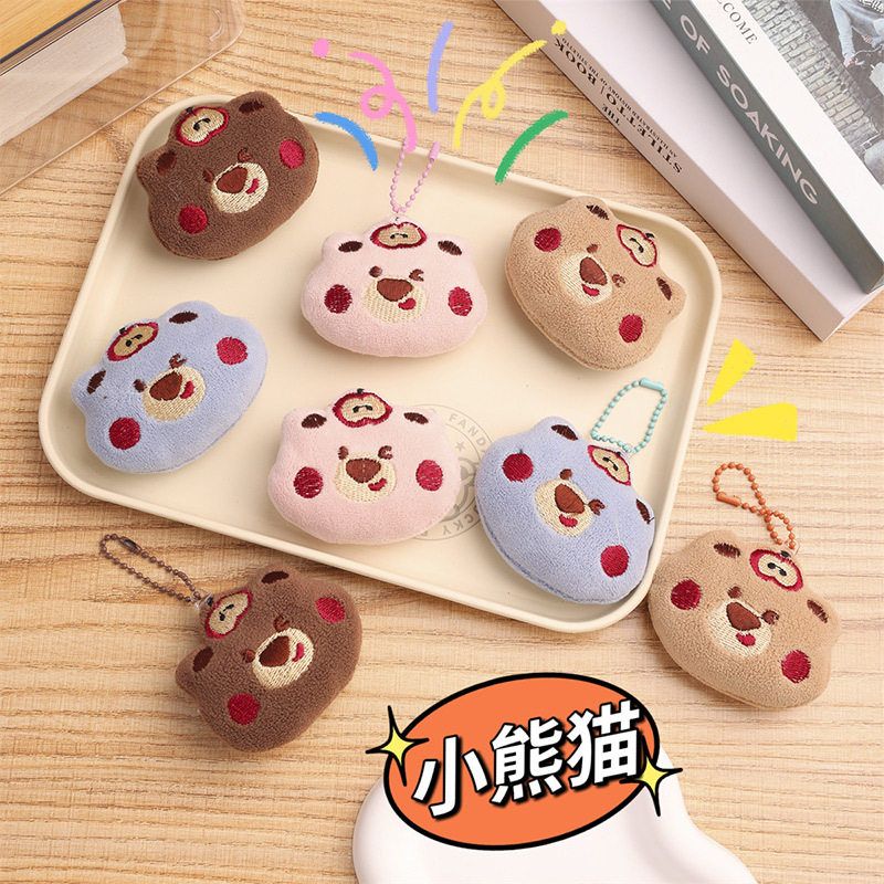 腮红玩偶可爱胸针小熊挂饰钥匙扣