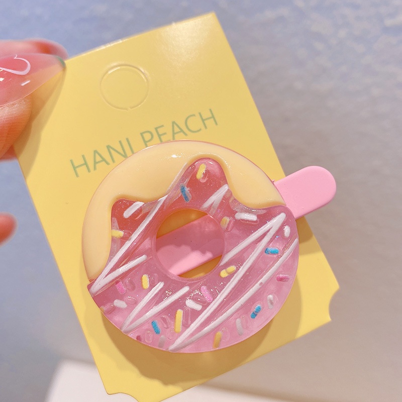 HD3416A02甜心感字母爱心发夹兔子熊熊儿童甜甜圈侧边刘海鸭嘴夹