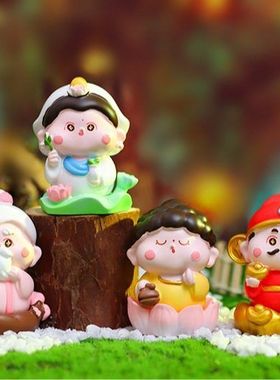 好运精致礼品厂家摆件工艺品小神仙创意装饰品客厅小树脂热款现货