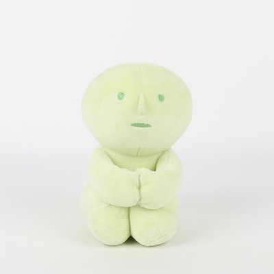 跨境新款角落君SMISKI Plush Keychain公仔毛绒玩具绿色挂件玩偶