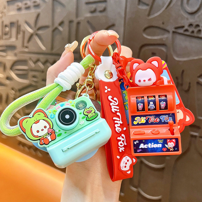 正版阿狸迷你掌上面包机挂件包包钥匙扣摇杆机拍立得阿狸系列挂饰