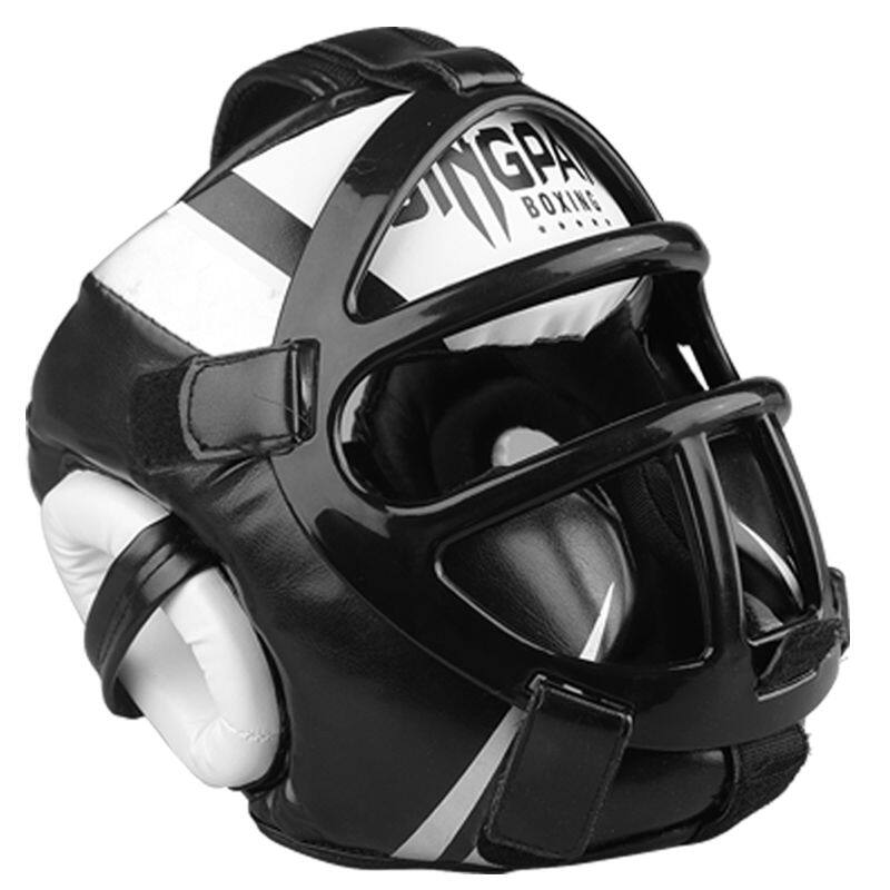 成人儿童护脸拳击头盔散打头盔猴脸搏击跆拳道护头护具头套护嘴巴