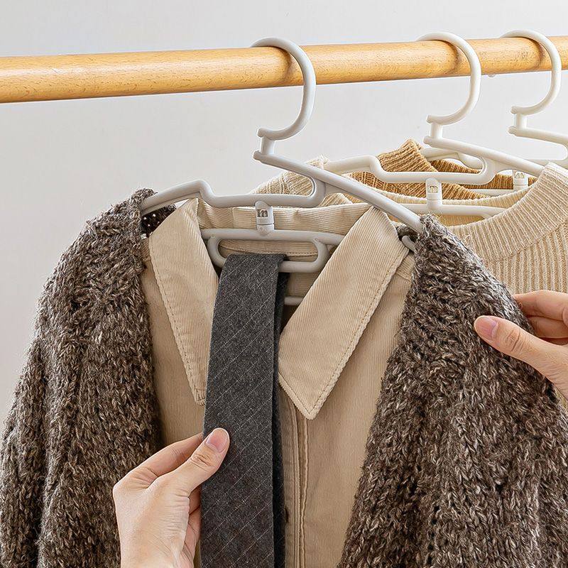 套装衣架diy双层衣架无痕防滑家用护肩衣柜收纳衣服宿舍一体ins,收纳整理,塑料衣架,淘宝优惠券,粉丝福利购,淘宝优惠卷