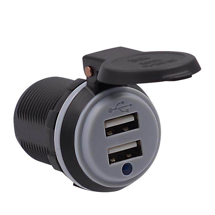 自动弹簧盖防尘4.2A双USB车载充电插头适用摩托汽车改装车LED灯,家装灯饰光源,其它灯具灯饰,淘宝优惠券,粉丝福利购,淘宝优惠卷