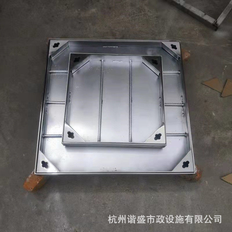 不锈钢井盖 隐形雨水阴井盖 绿化装饰检查井盖 方井盖  400×600