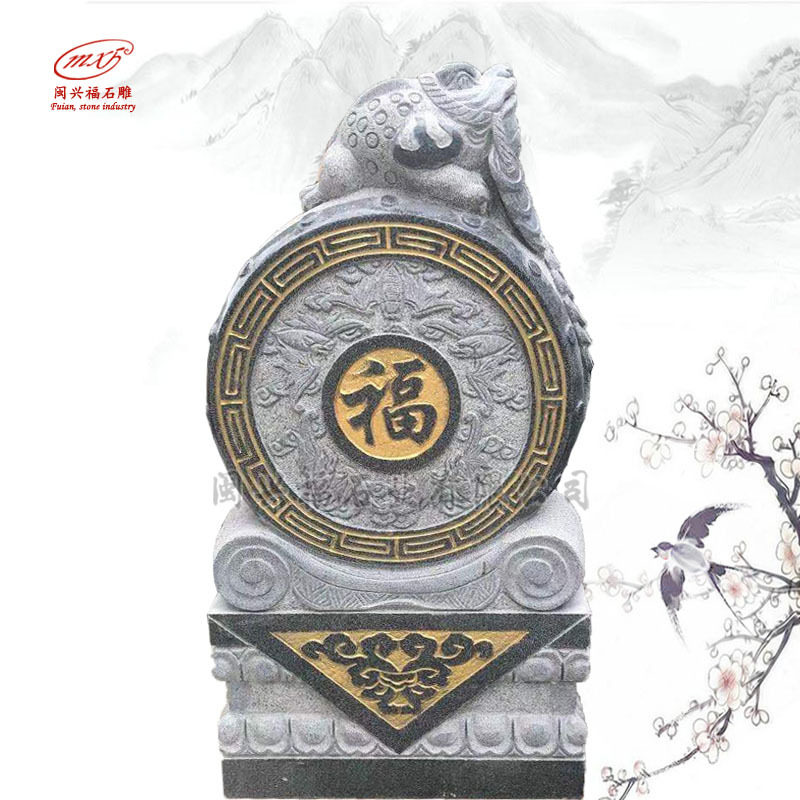石雕抱鼓石青石抱鼓石门墩家用门口抱鼓一对庭院别墅户外摆件