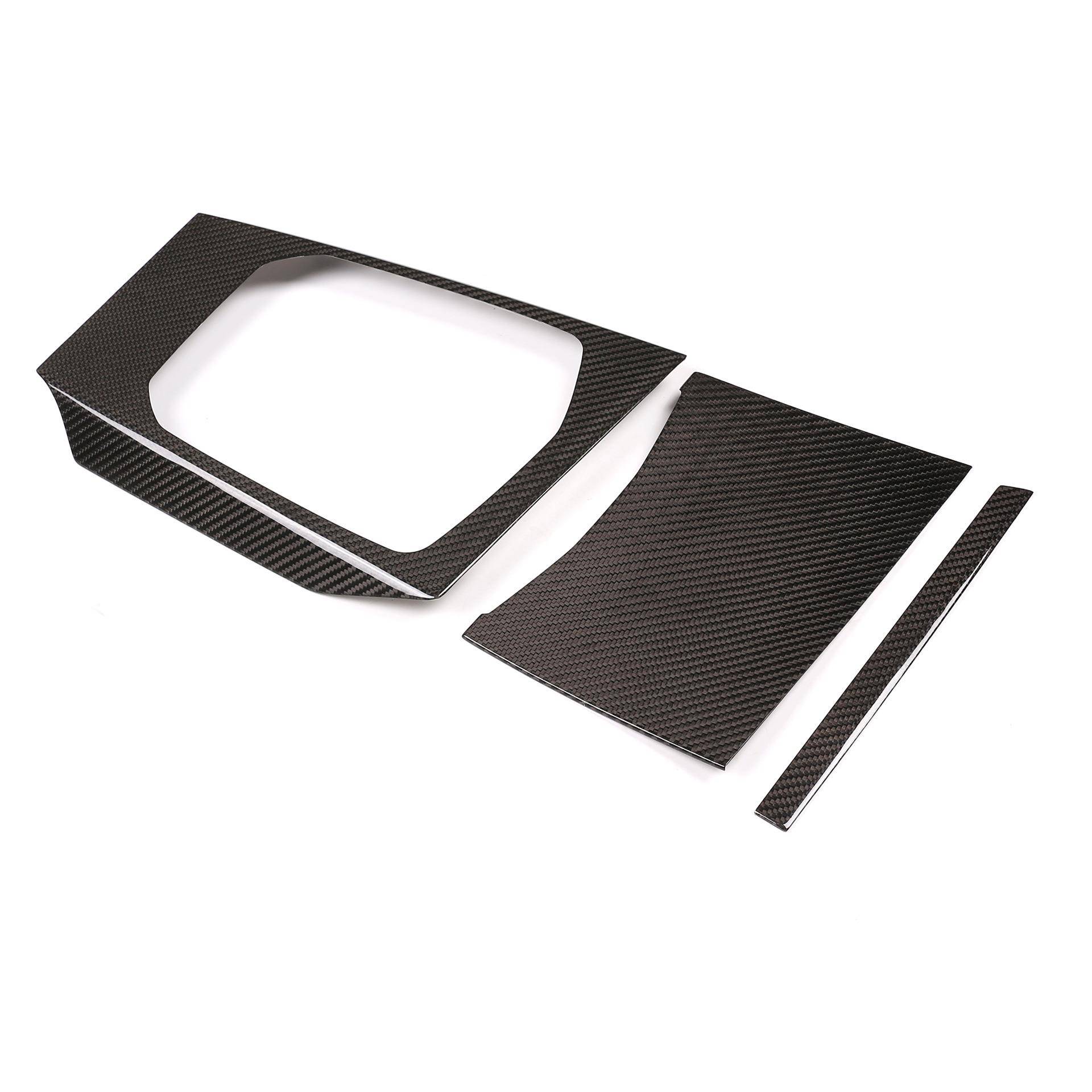 适用于2020款宝马新3系G20/G28中控排挡面板真碳纤维内饰改装