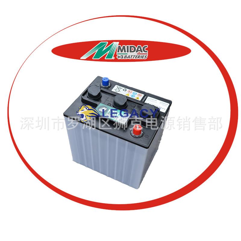 意大利Midac蓄电池6MFB185T、6V240AH运菜车双遥控轨道车登高车