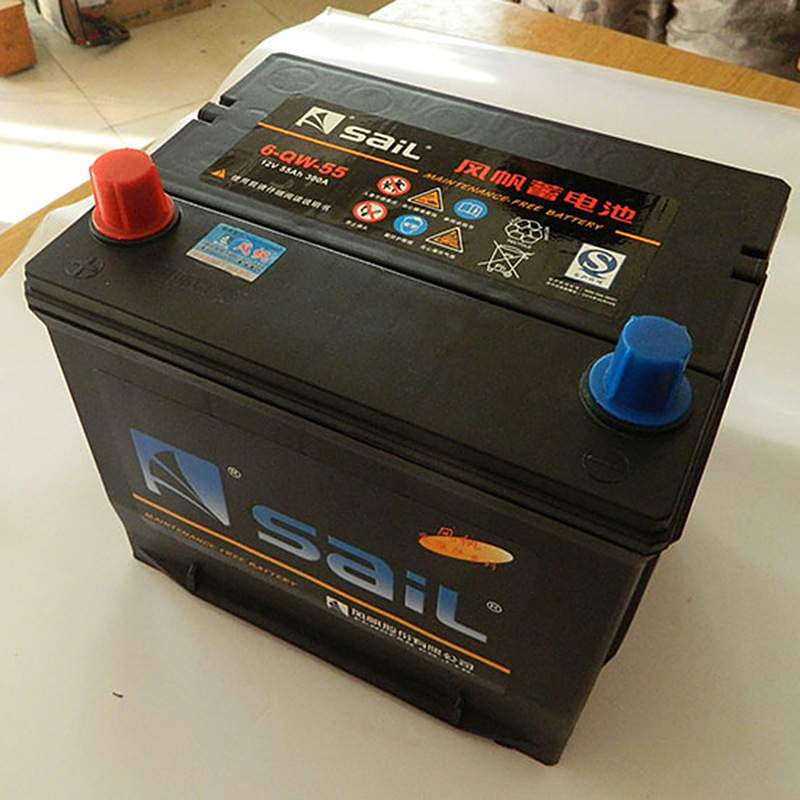 风帆免维护系列蓄电池6-QW-55蓄电池 12v铅酸蓄电池