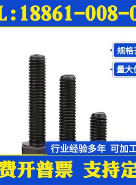 M6304不锈钢黑色外六角螺栓镀黑锌单头全牙六角螺丝DIN933