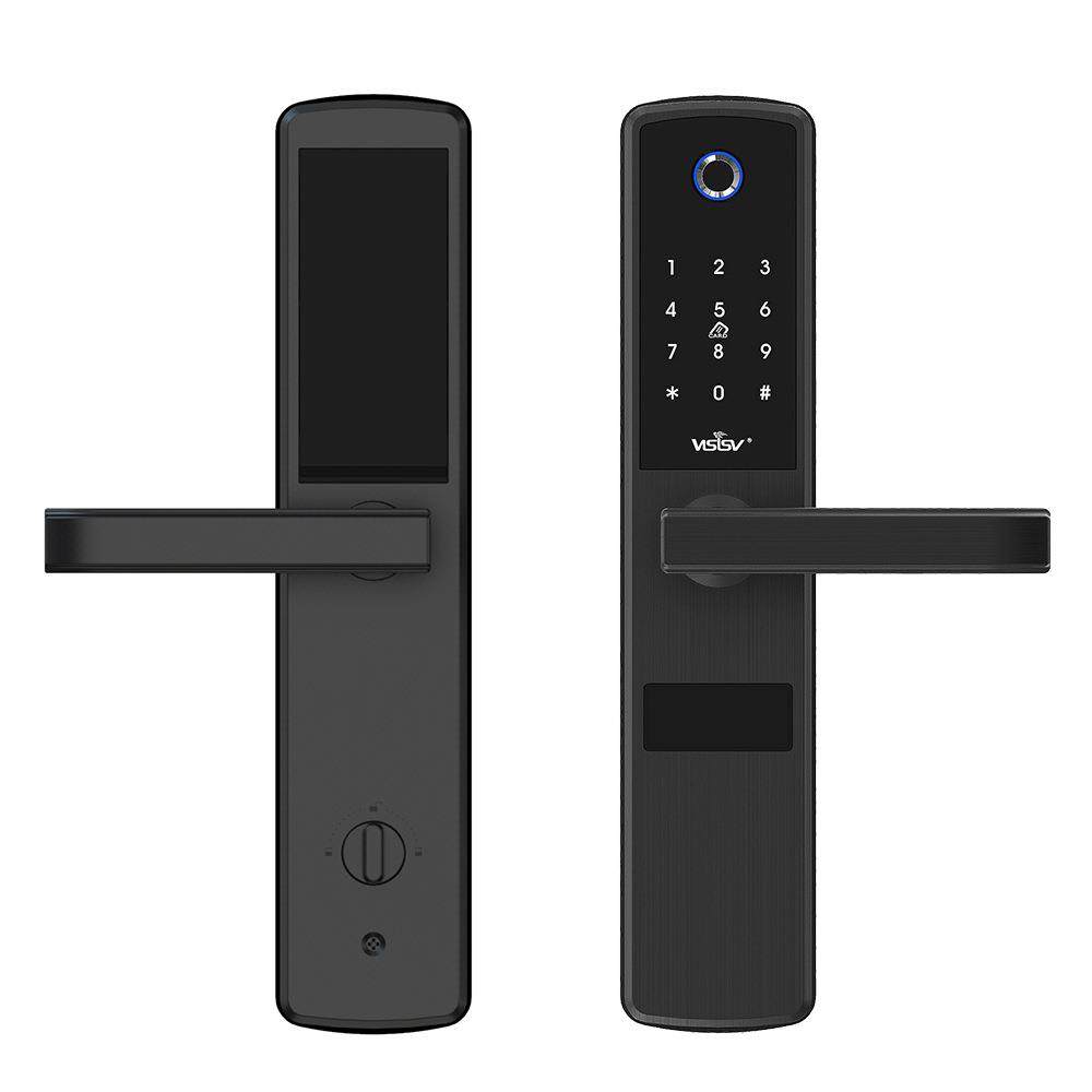 指纹锁一握开家用智能锁防盗门304不锈钢公寓出租屋密码锁通通锁