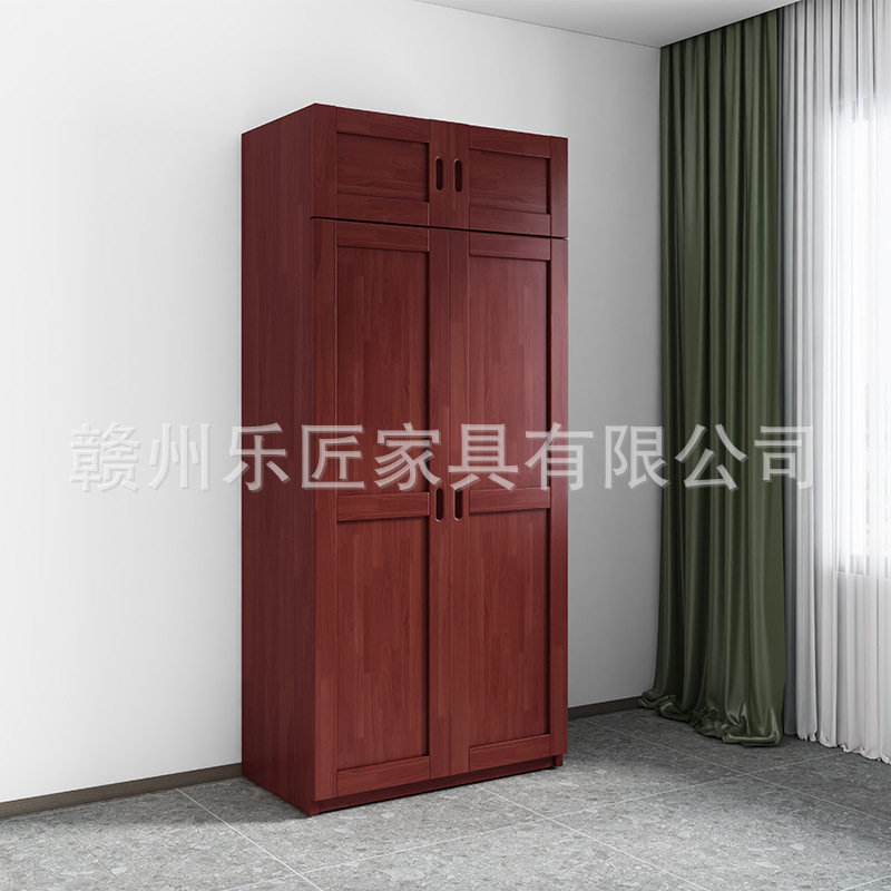 制式衣柜实木衣柜组合营具中式卧室家具单门双门宿舍两门对开衣橱