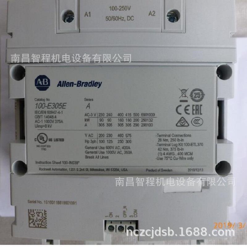 100-E305KJ11100-E305KY11100-E305KN11原装AB接触器