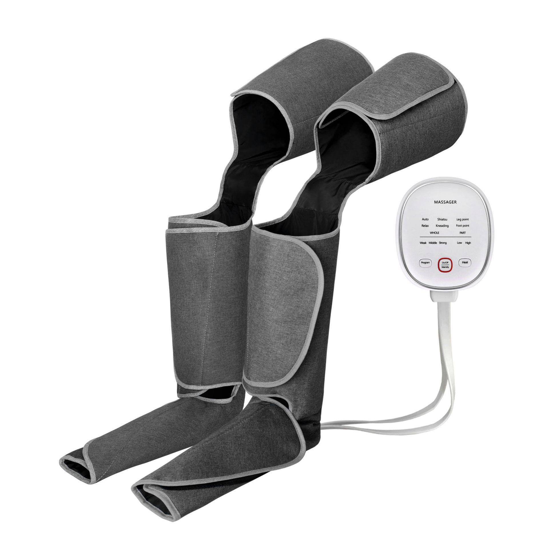 电动腿部按摩器多功能空气波气压电动腿部按摩仪加热揉捏腿